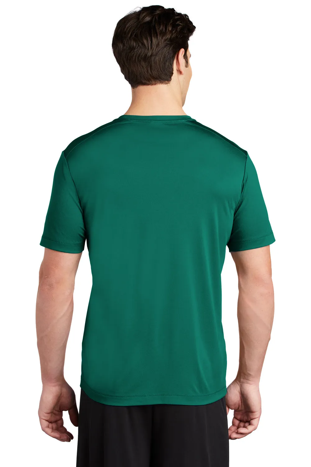 Sport-Tek Mens Moisture Wicking Short Sleeve Crewneck T-Shirt - Marine Green - Closeout Clothing Sport-Tek