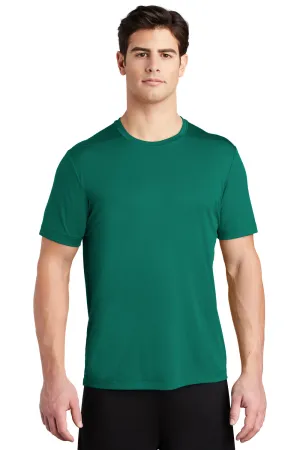 Sport-Tek Mens Moisture Wicking Short Sleeve Crewneck T-Shirt - Marine Green - Closeout Clothing Sport-Tek