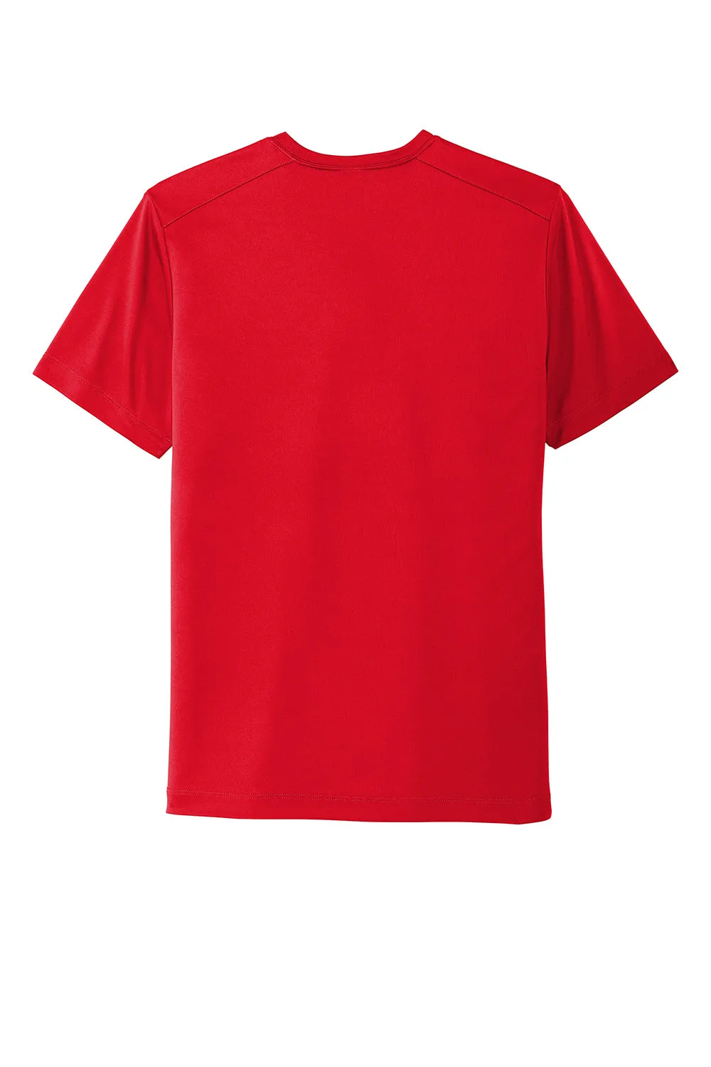 Sport-Tek Mens Moisture Wicking Short Sleeve Crewneck T-Shirt - True Red Clothing Sport-Tek