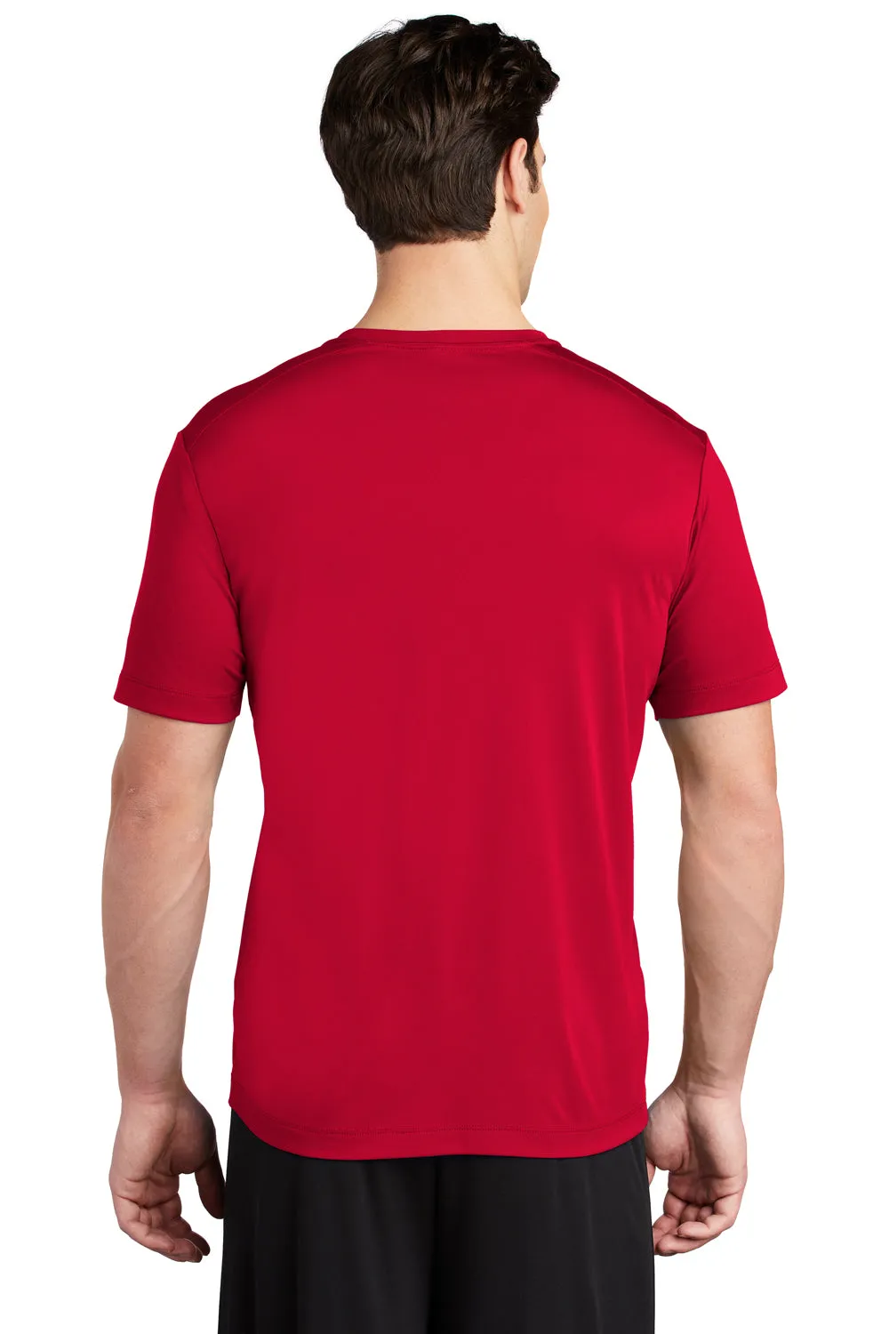 Sport-Tek Mens Moisture Wicking Short Sleeve Crewneck T-Shirt - True Red Clothing Sport-Tek
