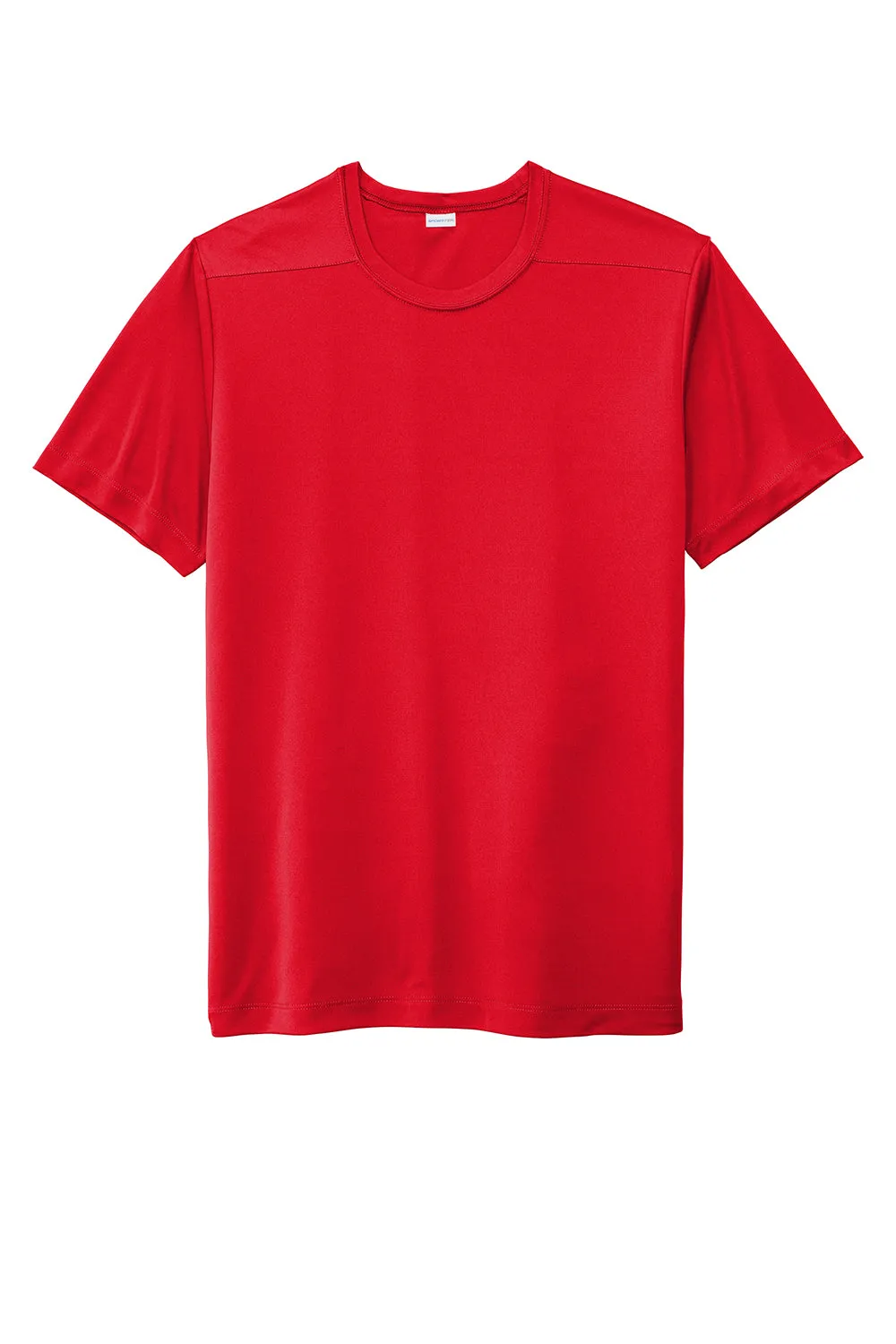 Sport-Tek Mens Moisture Wicking Short Sleeve Crewneck T-Shirt - True Red Clothing Sport-Tek
