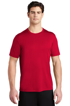 Sport-Tek Mens Moisture Wicking Short Sleeve Crewneck T-Shirt - True Red Clothing Sport-Tek