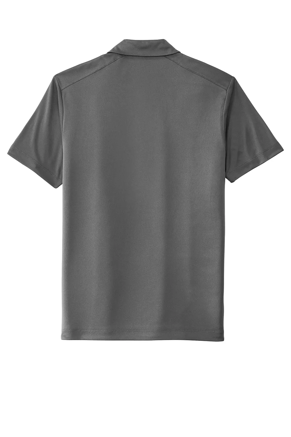 Sport-Tek Mens Moisture Wicking Short Sleeve Polo Shirt - Dark Smoke Grey Clothing Sport-Tek