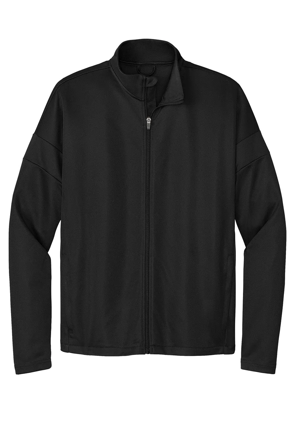 Sport-Tek Mens Moisture Wicking Travel Full Zip Jacket - Black