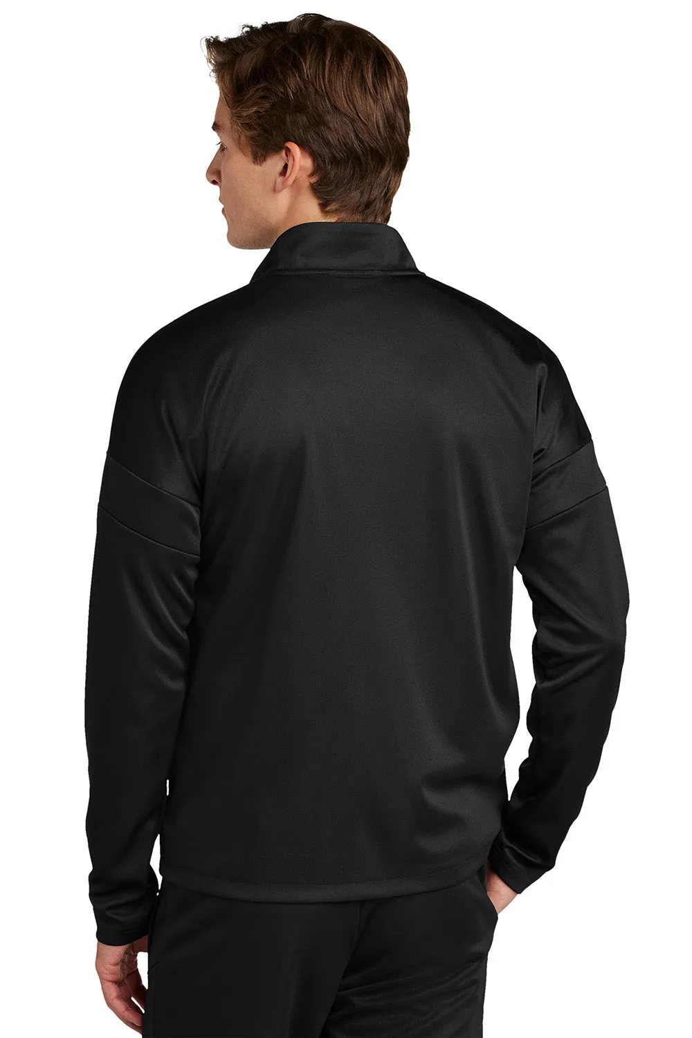 Sport-Tek Mens Moisture Wicking Travel Full Zip Jacket - Black