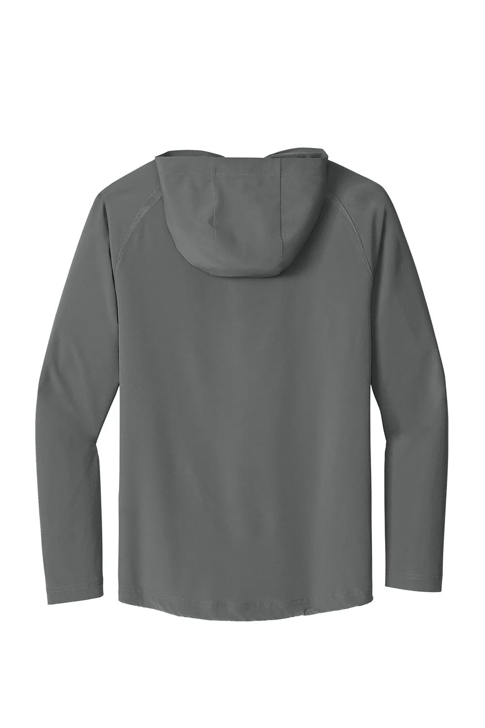 Sport-Tek Mens Repeat Moisture Wicking 1/4 Zip Hooded Jacket - Iron Grey