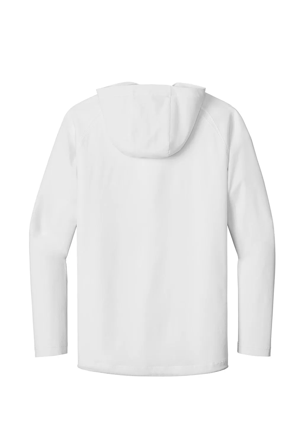 Sport-Tek Mens Repeat Moisture Wicking 1/4 Zip Hooded Jacket - White