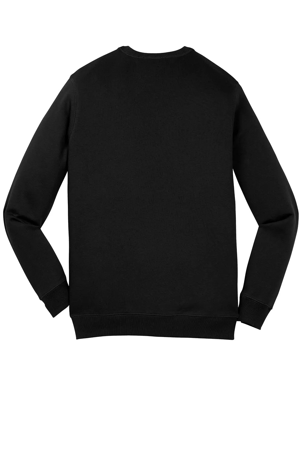 Sport-Tek Mens Shrink Resistant Fleece Crewneck Sweatshirt - Black Clothing Sport-Tek