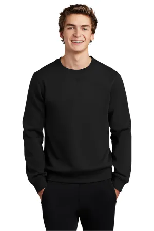 Sport-Tek Mens Shrink Resistant Fleece Crewneck Sweatshirt - Black Clothing Sport-Tek