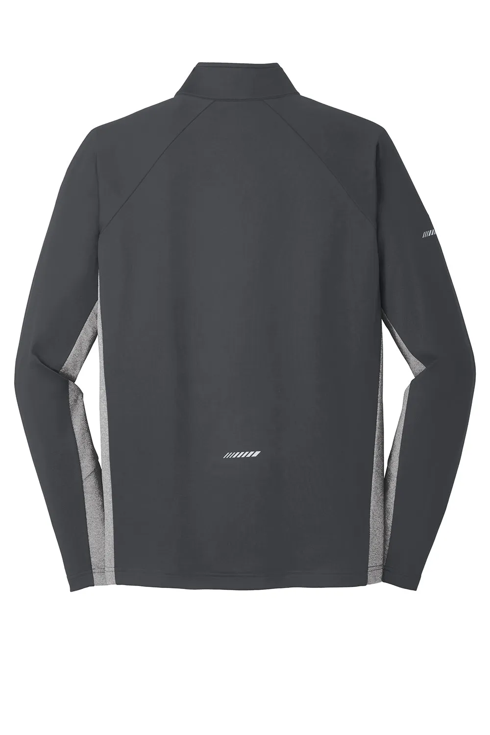 Sport-Tek Mens Sport-Wick Moisture Wicking 1/4 Zip Sweatshirt - Charcoal Grey/Heather Charcoal Grey Clothing Sport-Tek