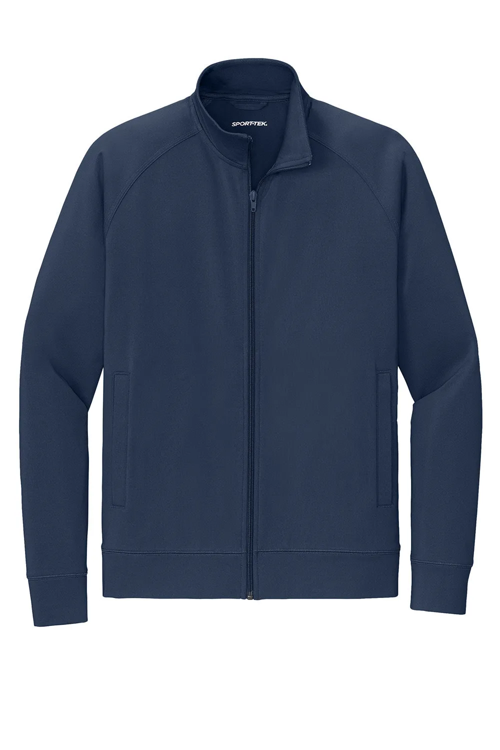 Sport-Tek Mens Sport-Wick Moisture Wicking Full Zip Cadet Jacket - True Navy Blue