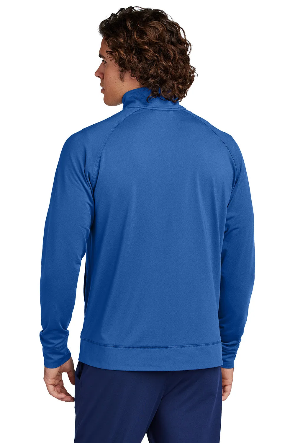 Sport-Tek Mens Sport-Wick Moisture Wicking Full Zip Cadet Jacket - True Royal Blue