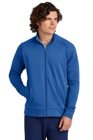 Sport-Tek Mens Sport-Wick Moisture Wicking Full Zip Cadet Jacket - True Royal Blue
