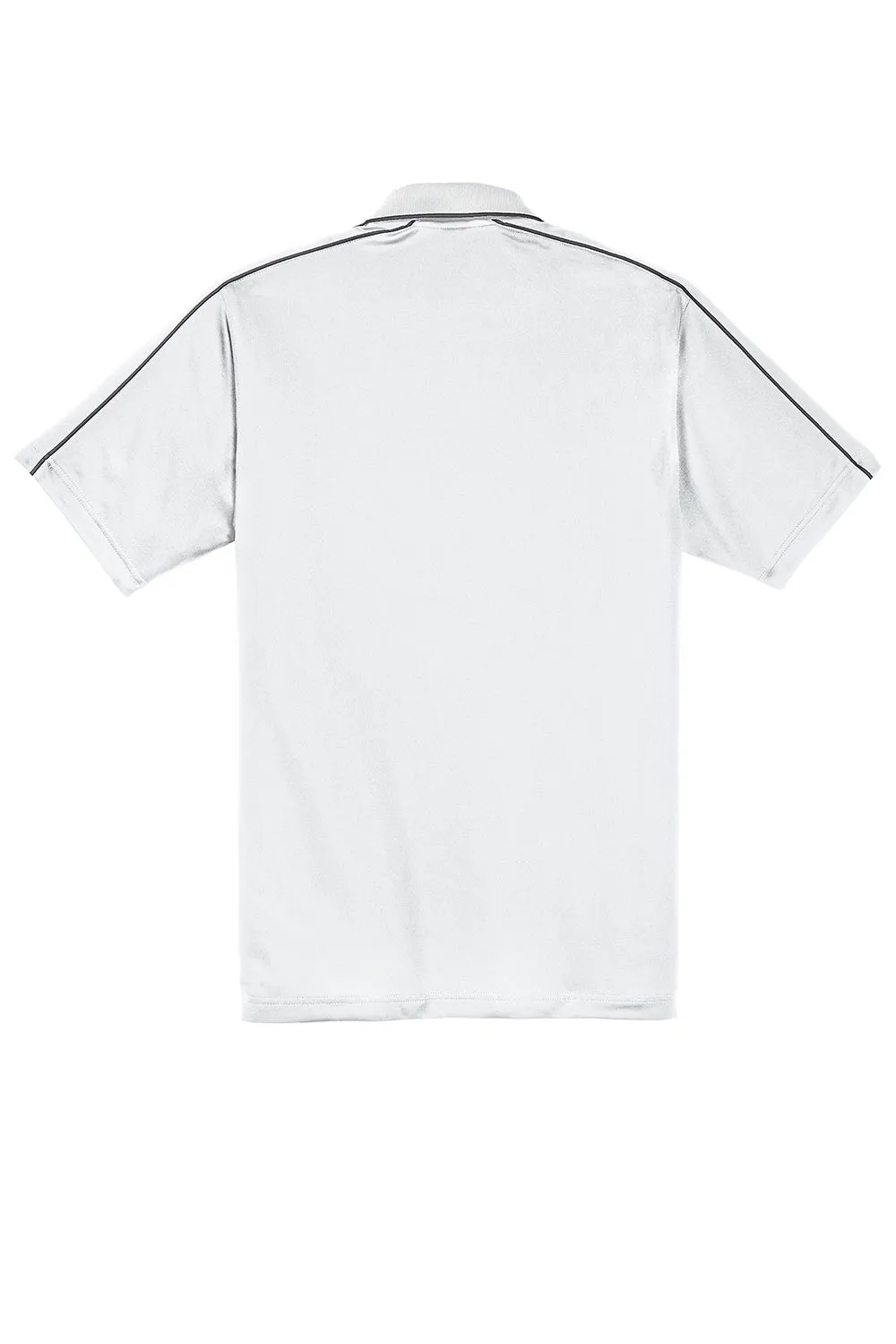 Sport-Tek Mens Sport-Wick Moisture Wicking Short Sleeve Polo Shirt - White/Iron Grey Clothing Sport-Tek