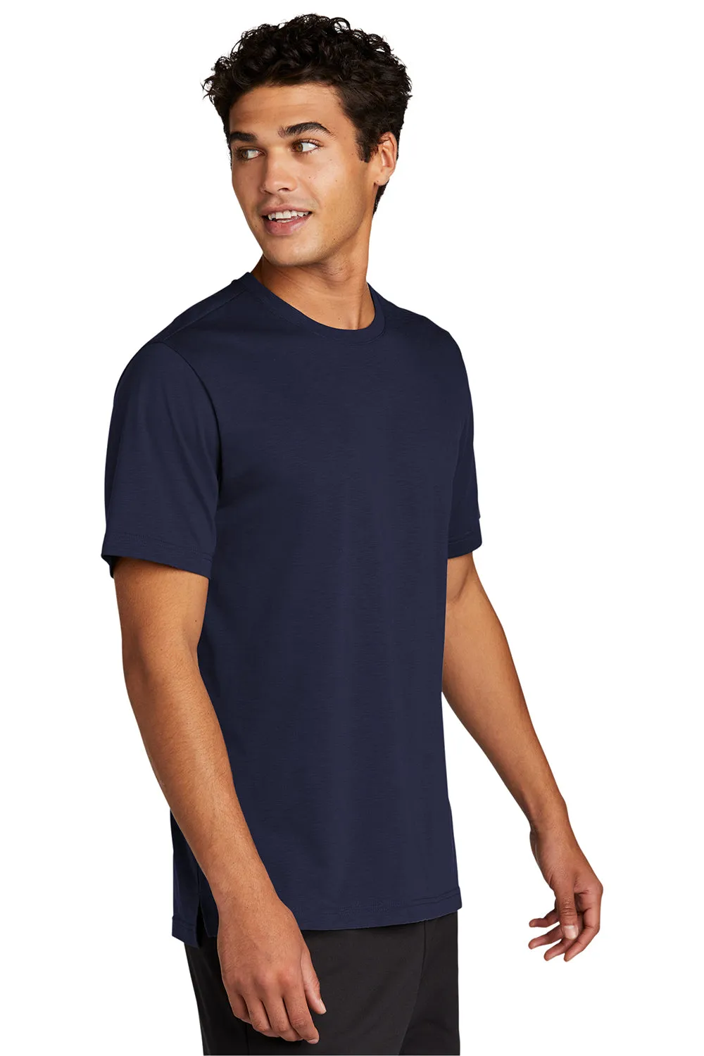 Sport-Tek Mens Strive Moisture Wicking Short Sleeve Crewneck T-Shirt - True Navy Blue Clothing Sport-Tek