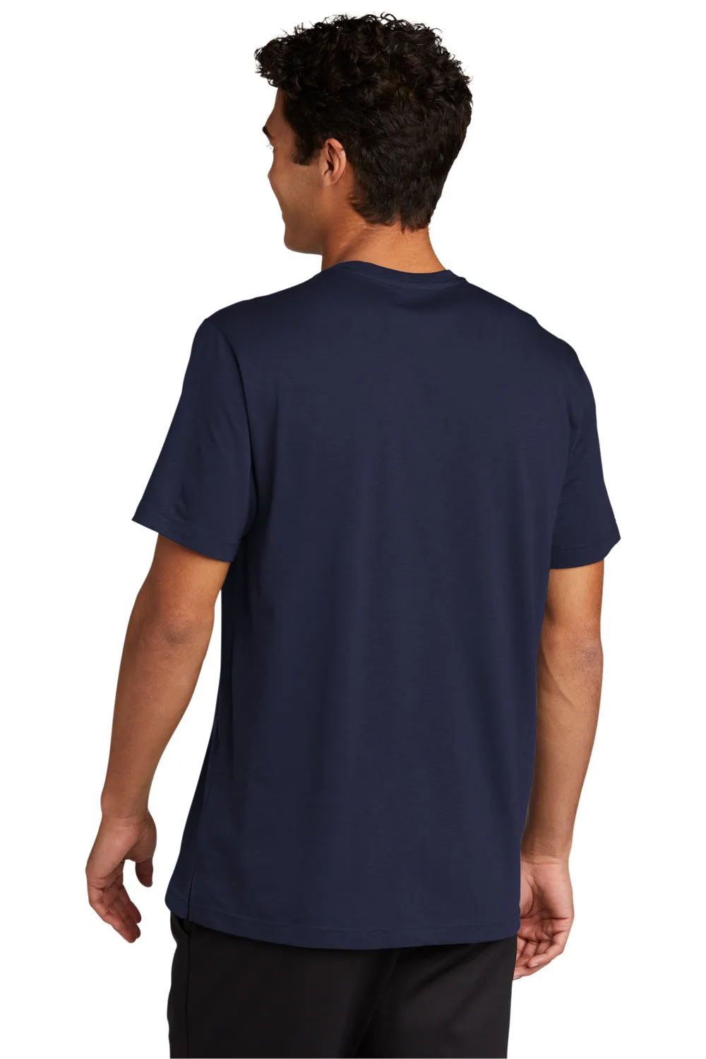 Sport-Tek Mens Strive Moisture Wicking Short Sleeve Crewneck T-Shirt - True Navy Blue Clothing Sport-Tek