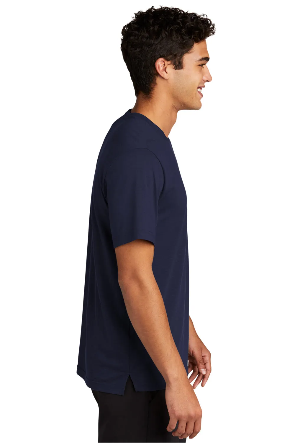 Sport-Tek Mens Strive Moisture Wicking Short Sleeve Crewneck T-Shirt - True Navy Blue Clothing Sport-Tek