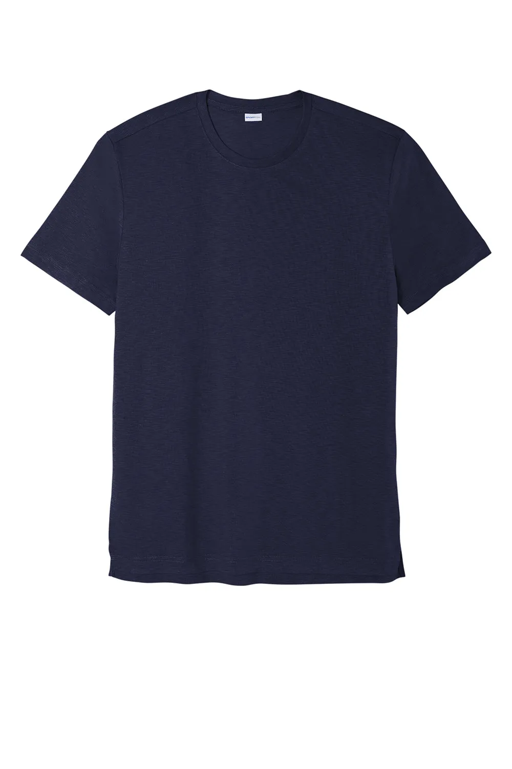 Sport-Tek Mens Strive Moisture Wicking Short Sleeve Crewneck T-Shirt - True Navy Blue Clothing Sport-Tek