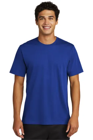 Sport-Tek Mens Strive Moisture Wicking Short Sleeve Crewneck T-Shirt - True Royal Blue Clothing Sport-Tek