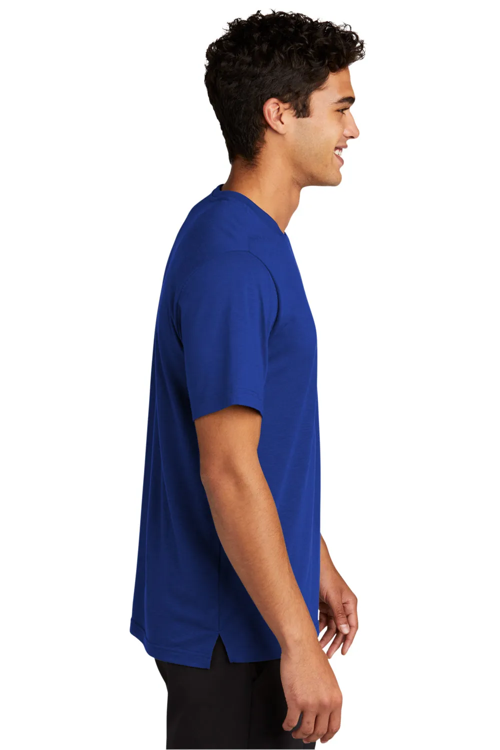 Sport-Tek Mens Strive Moisture Wicking Short Sleeve Crewneck T-Shirt - True Royal Blue Clothing Sport-Tek