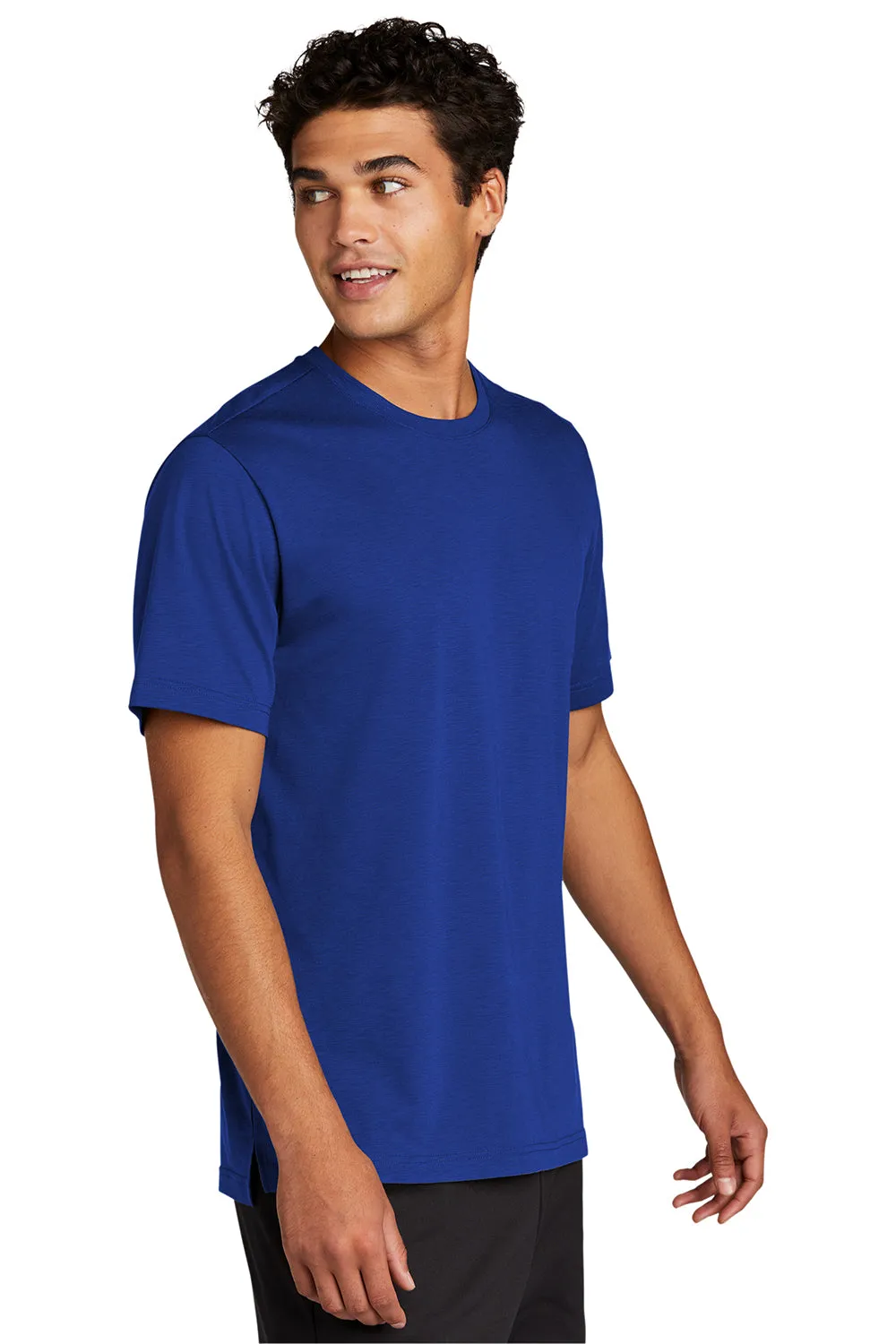 Sport-Tek Mens Strive Moisture Wicking Short Sleeve Crewneck T-Shirt - True Royal Blue Clothing Sport-Tek