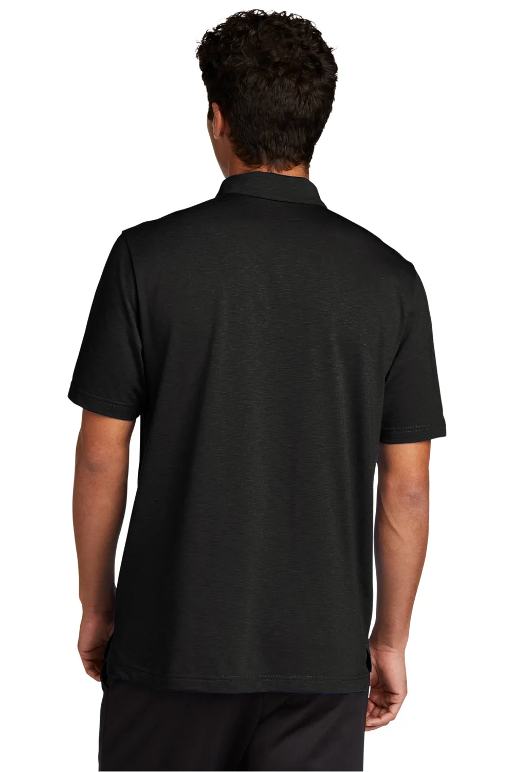 Sport-Tek Mens Strive Moisture Wicking Short Sleeve Polo Shirt - Black Clothing Sport-Tek
