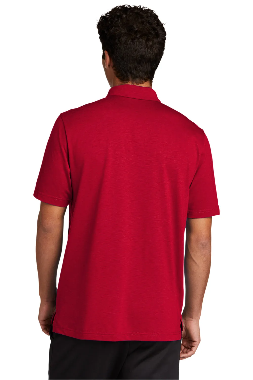 Sport-Tek Mens Strive Moisture Wicking Short Sleeve Polo Shirt - Deep Red Clothing Sport-Tek