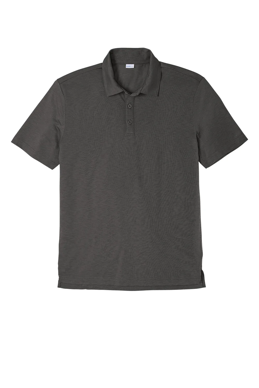 Sport-Tek Mens Strive Moisture Wicking Short Sleeve Polo Shirt - Graphite Grey Clothing Sport-Tek