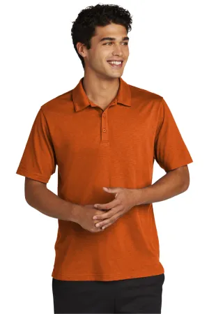 Sport-Tek Mens Strive Moisture Wicking Short Sleeve Polo Shirt - Texas Orange - Closeout Clothing Sport-Tek