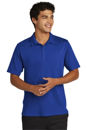 Sport-Tek Mens Strive Moisture Wicking Short Sleeve Polo Shirt - True Royal Blue Clothing Sport-Tek