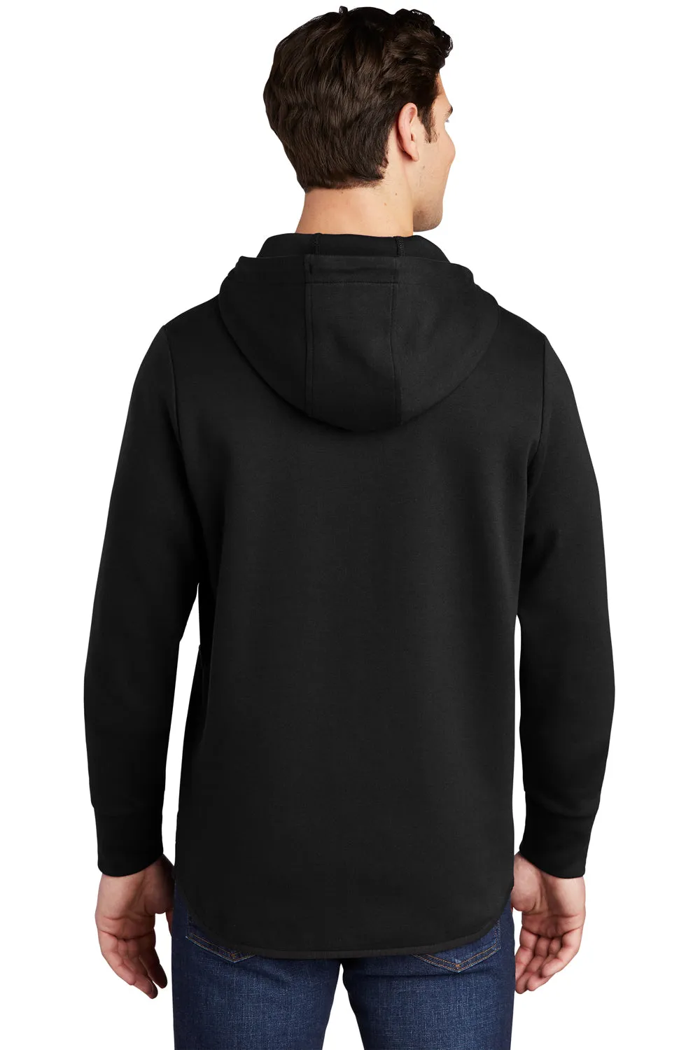 Sport-Tek Mens Triumph Fleece Hooded Sweatshirt Hoodie w/ Pouch Pocket - Black Clothing Sport-Tek