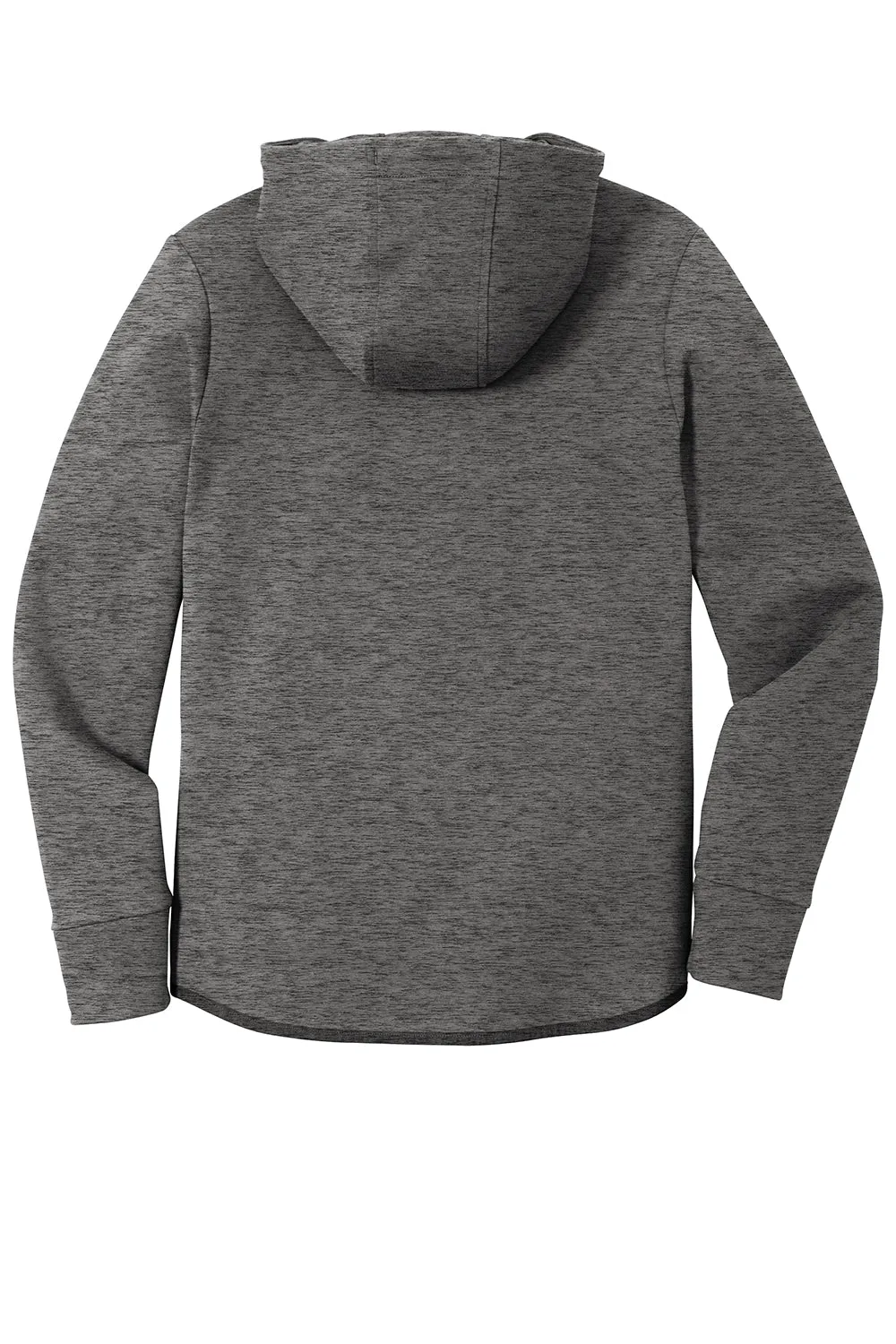 Sport-Tek Mens Triumph Fleece Hooded Sweatshirt Hoodie w/ Pouch Pocket - Heather Dark Grey Clothing Sport-Tek