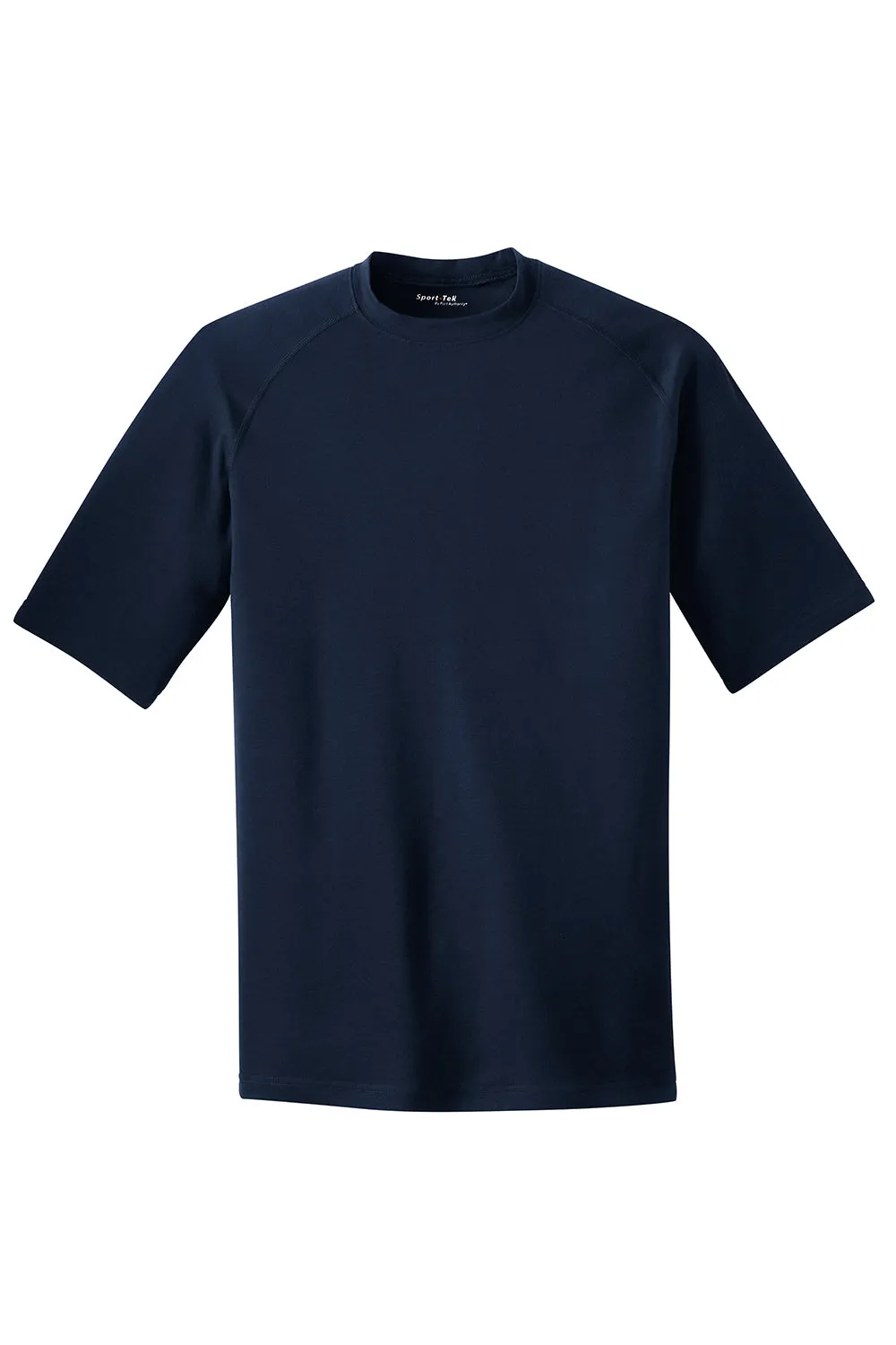 Sport-Tek Mens Ultimate Performance Moisture Wicking Short Sleeve Crewneck T-Shirt - True Navy Blue Clothing Sport-Tek