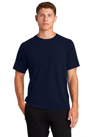 Sport-Tek Mens Ultimate Performance Moisture Wicking Short Sleeve Crewneck T-Shirt - True Navy Blue Clothing Sport-Tek