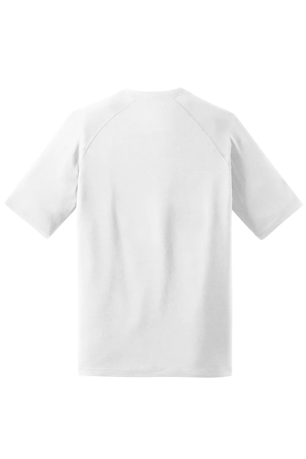 Sport-Tek Mens Ultimate Performance Moisture Wicking Short Sleeve Crewneck T-Shirt - White Clothing Sport-Tek