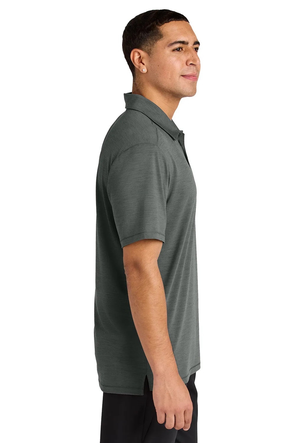 Sport-Tek Mens Versa Moisture Wicking Short Sleeve Polo Shirt - Shadow Grey Clothing Sport-Tek