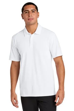 Sport-Tek Mens Versa Moisture Wicking Short Sleeve Polo Shirt - White Clothing Sport-Tek
