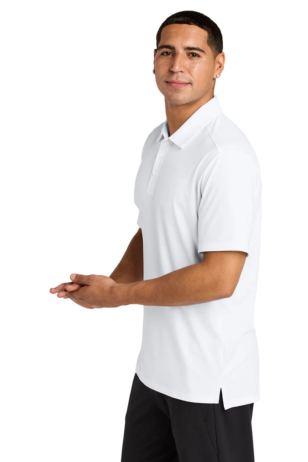 Sport-Tek Mens Versa Moisture Wicking Short Sleeve Polo Shirt - White Clothing Sport-Tek