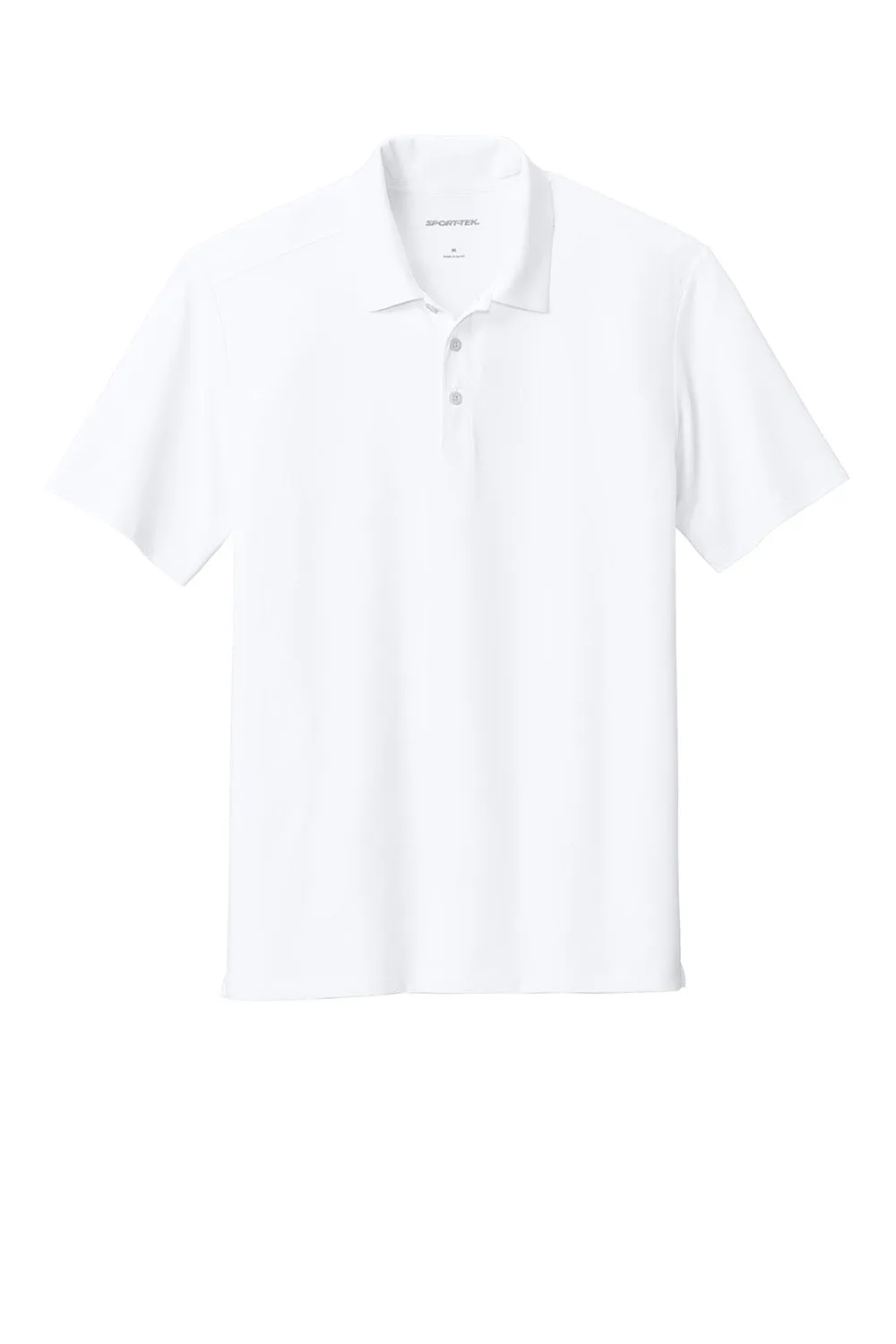 Sport-Tek Mens Versa Moisture Wicking Short Sleeve Polo Shirt - White Clothing Sport-Tek