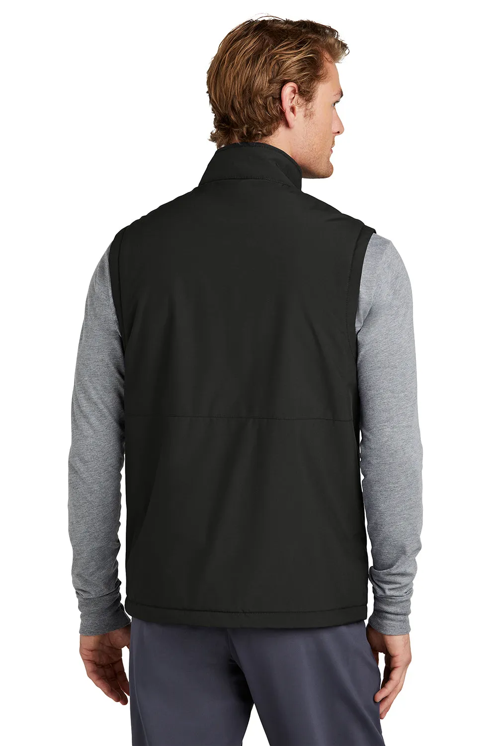 Sport-Tek Mens Water Resistant Insulated Full Zip Vest - Black