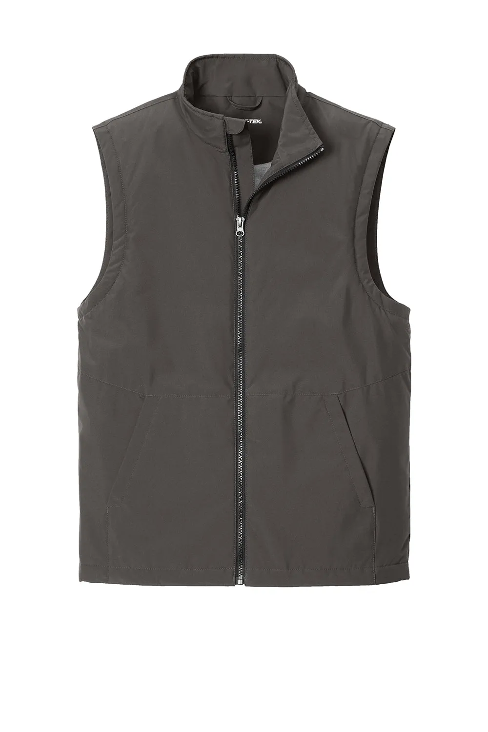 Sport-Tek Mens Water Resistant Insulated Full Zip Vest - Graphite Grey