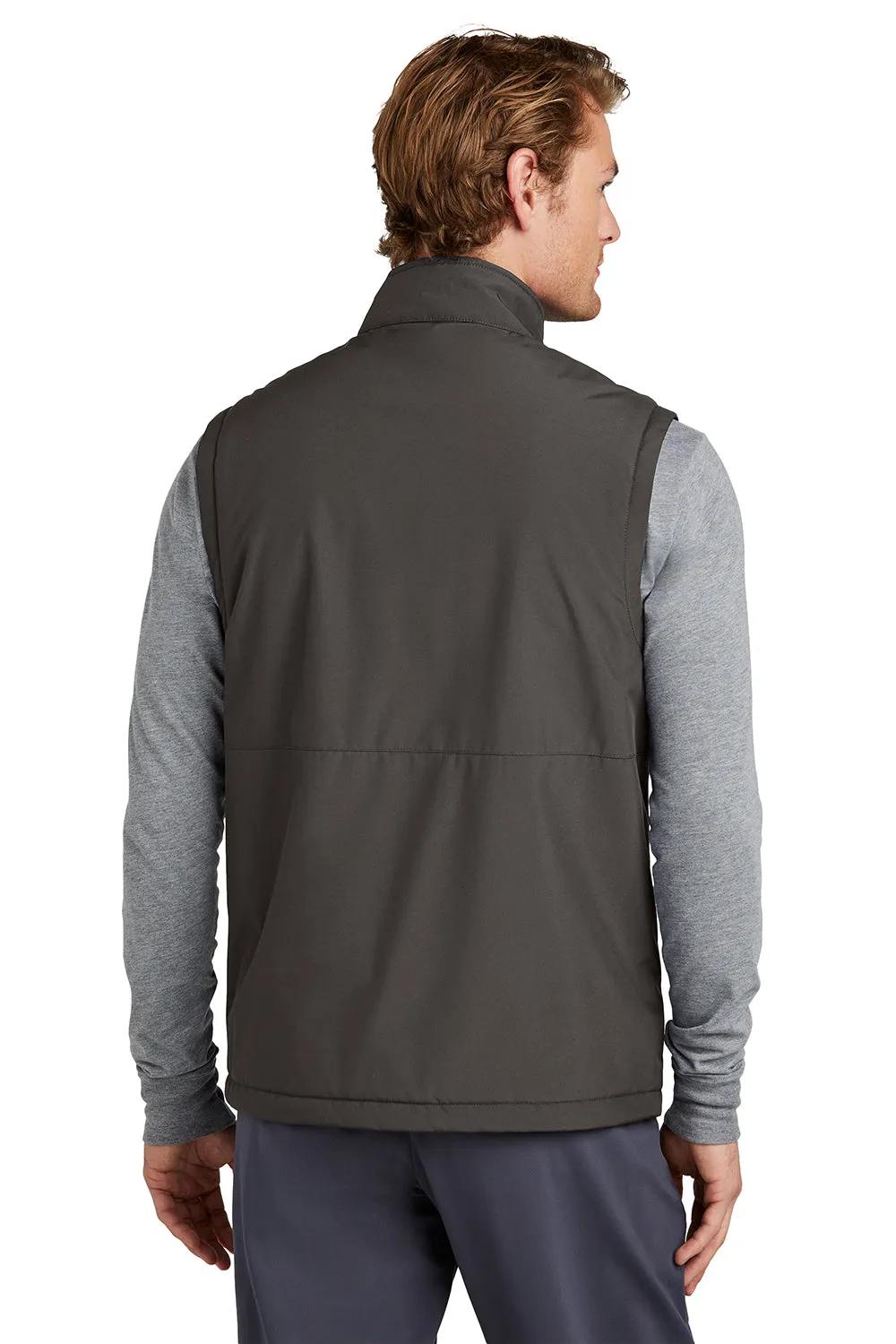 Sport-Tek Mens Water Resistant Insulated Full Zip Vest - Graphite Grey