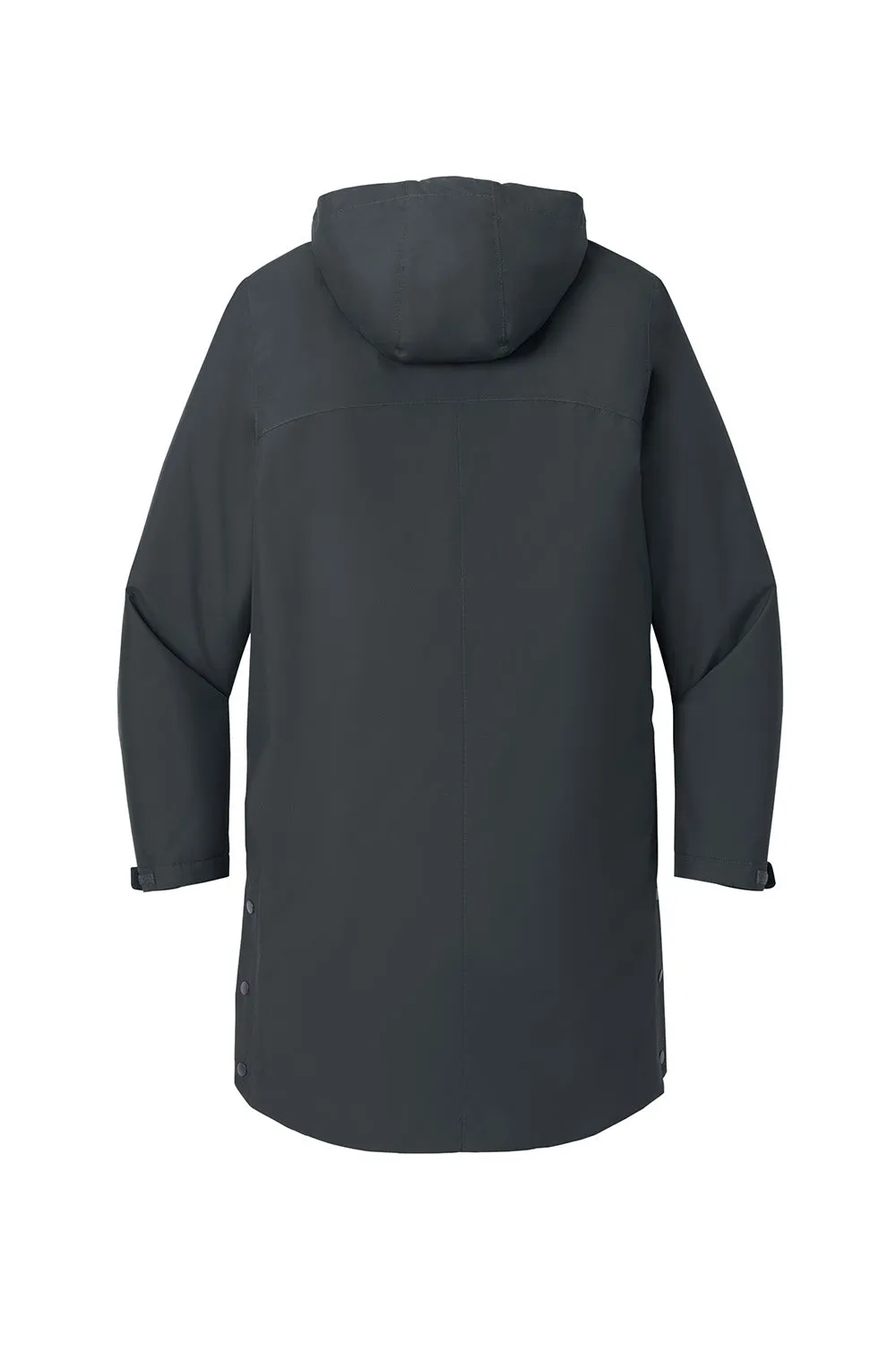 Sport-Tek Mens Waterproof Insulated Sideline Full Zip Hooded Parka - Graphite Grey