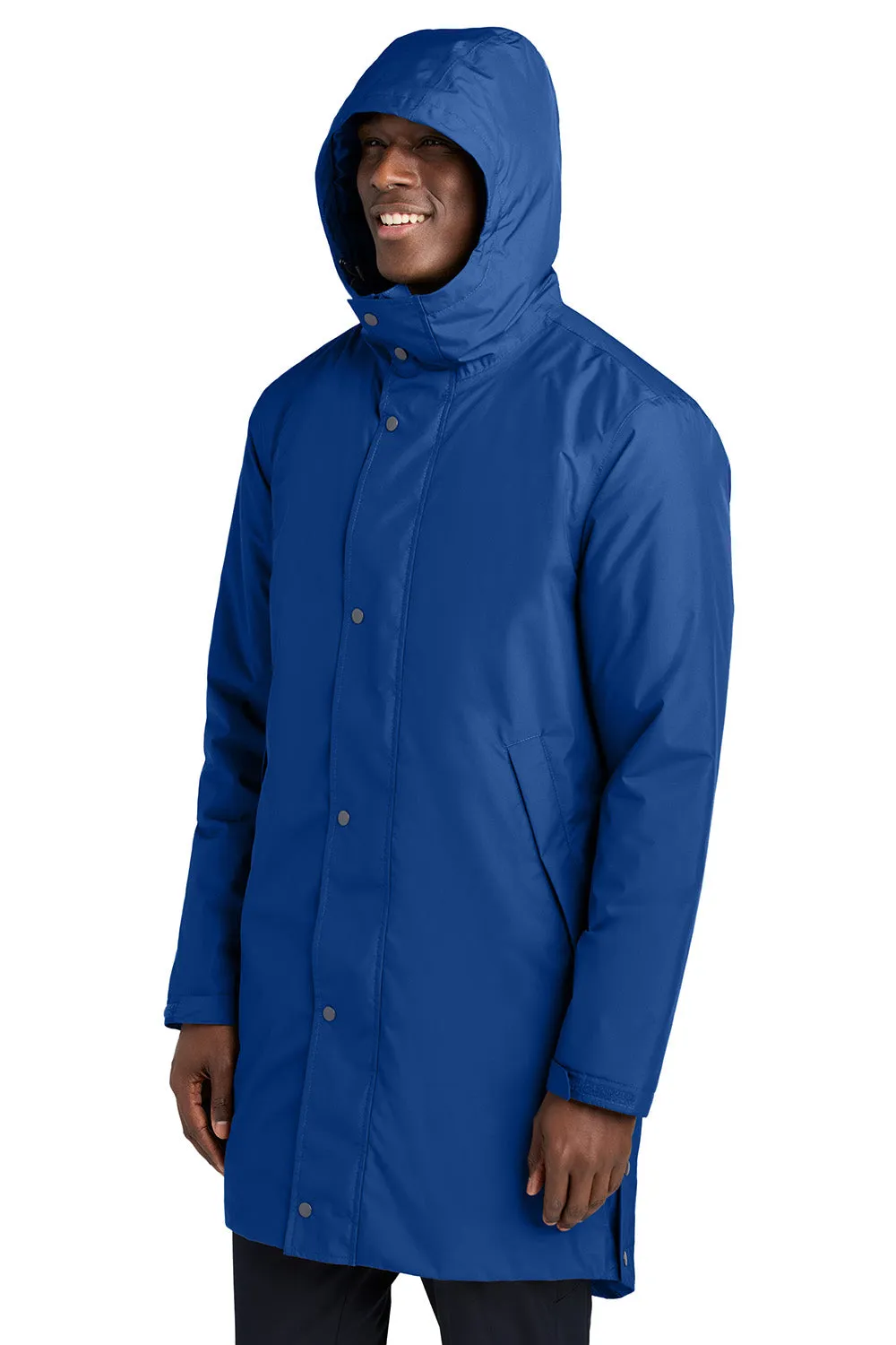 Sport-Tek Mens Waterproof Insulated Sideline Full Zip Hooded Parka - True Royal Blue
