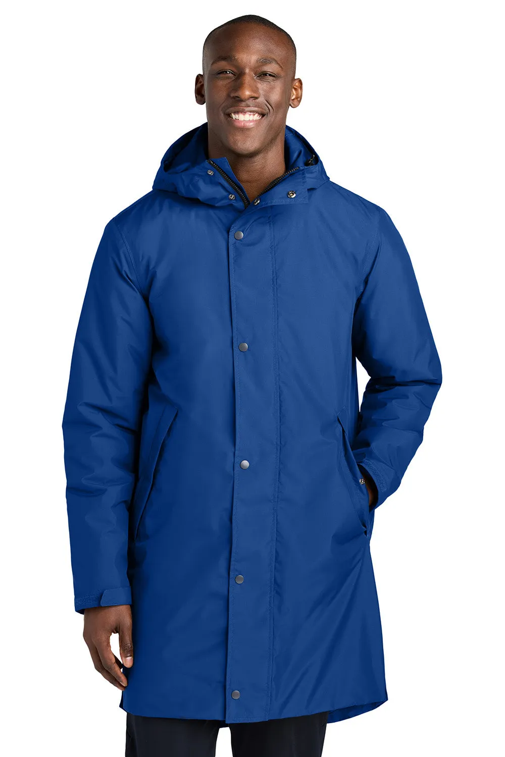 Sport-Tek Mens Waterproof Insulated Sideline Full Zip Hooded Parka - True Royal Blue