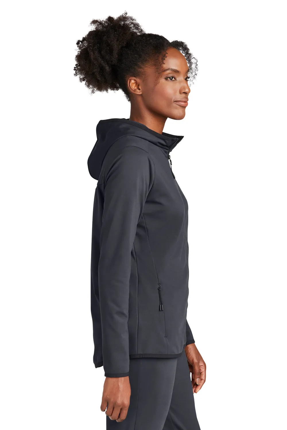 Sport-Tek Womens Circuit Full Zip Hooded Jacket - Graphite Grey