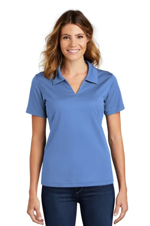 Sport-Tek Womens Dri-Mesh Moisture Wicking Short Sleeve Polo Shirt - Blueberry Clothing Sport-Tek