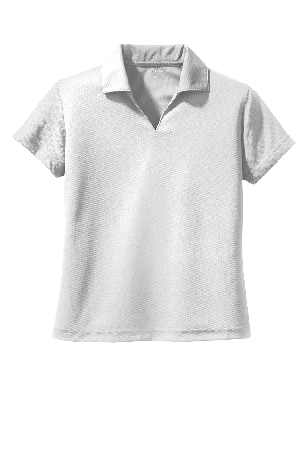 Sport-Tek Womens Dri-Mesh Moisture Wicking Short Sleeve Polo Shirt - White Clothing Sport-Tek