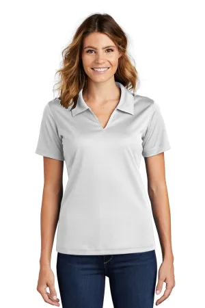Sport-Tek Womens Dri-Mesh Moisture Wicking Short Sleeve Polo Shirt - White Clothing Sport-Tek