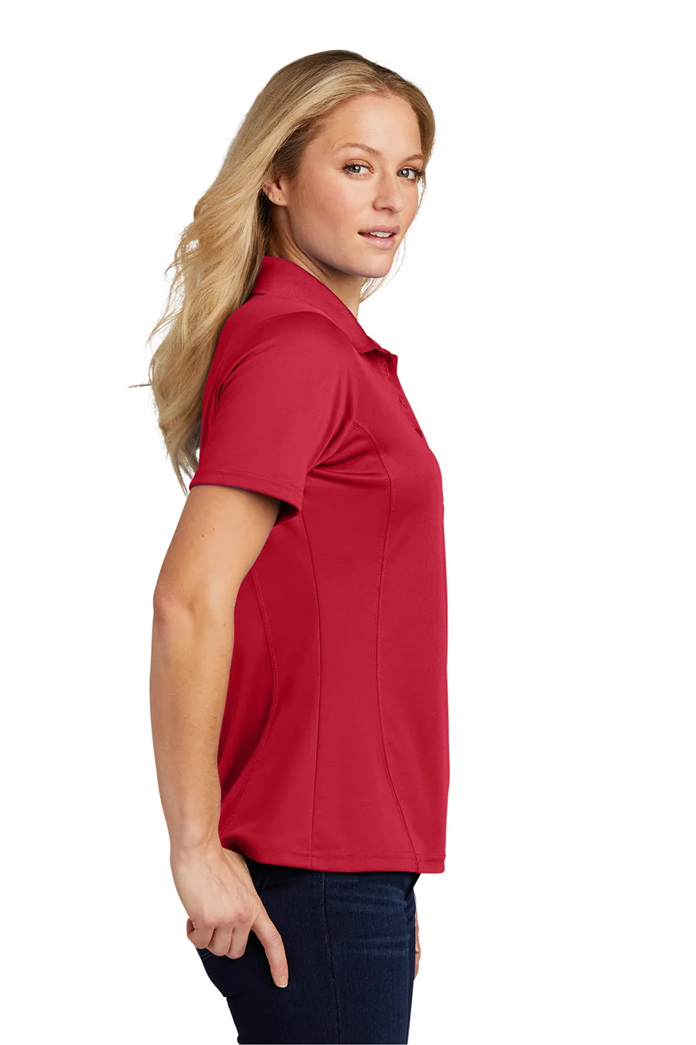 Sport-Tek Womens Dry Zone Moisture Wicking Short Sleeve Polo Shirt - True Red Clothing Sport-Tek